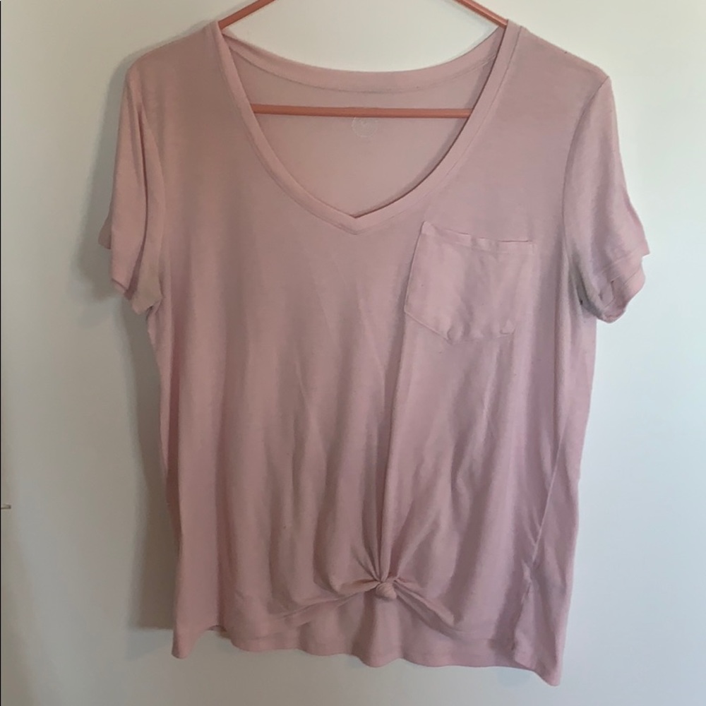 Pink Twisty Tee